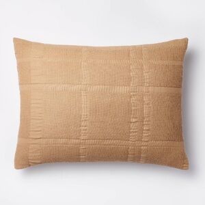 NEW Threshold Studio McGee Camel Standard Waffle Matelasse Quilt Sham